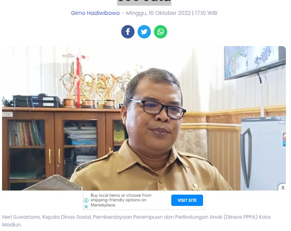 Pemkot Madiun Salurkan BLT Kompensasi Harga BBM, dari DID Rp 1,9 Miliar dan DBH Rp 300 Juta