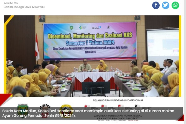 Meski Terus Turun, Pemkot Madiun Audit Kasus Stunting