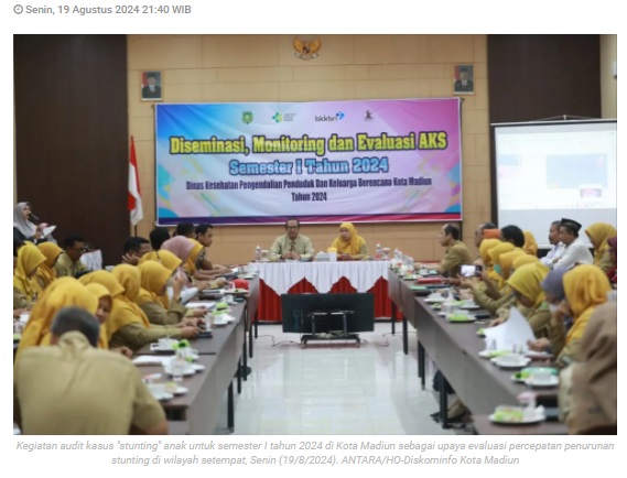 Pemkot Madiun gelar audit kasus stunting di semester I 2024