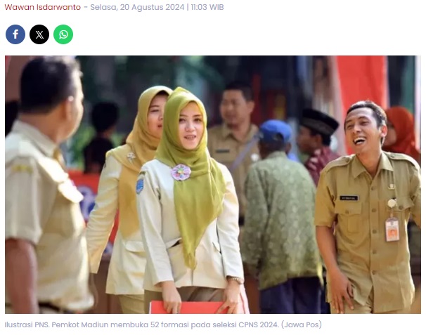 Rincian Formasi CPNS Kota Madiun 2024, Ada Perawat hingga Surveyor Pemetaan
