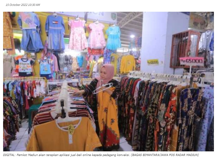 Pemkot Madiun Siapkan Aplikasi Jual-Beli Online Pedagang Konveksi di PBM