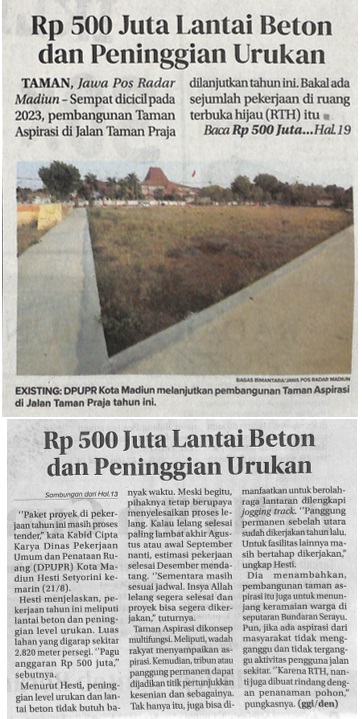 Rp 500 Juta Lantai Beton dan Peninggian Urukan