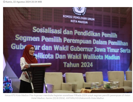 KPU Madiun tingkatkan partisipasi pemilih perempuan lewat sosialisasi Pilkada 2024