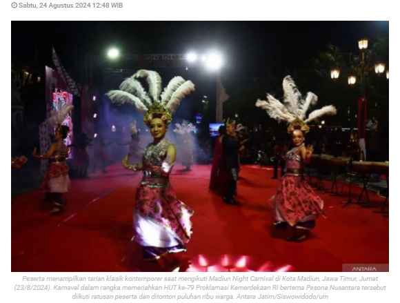Disbudparpora: Madiun Night Carnival gerakkan ekonomi daerah