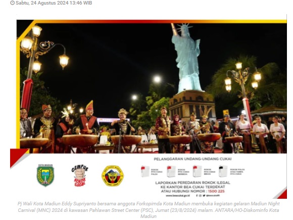 Madiun Night Carnival upaya menggerakkan ekonomi kreatif daerah