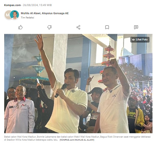 MK Ubah Ambang Batas Pencalonan, Perindo-Golkar Tetap Kompak Usung Bonie-Bagus Rizki dalam Pilkada Kota Madiun