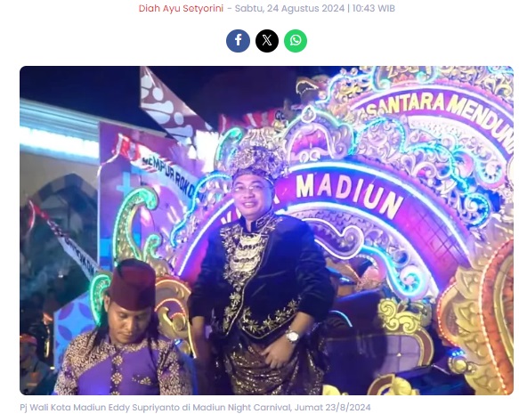 Madiun Night Carnival, Wadah Kreatifitas dan Lestarikan Budaya