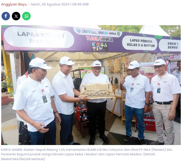 Kementerian BUMN Apresiasi TJSL INKA Kreatif Fest 2024, Dorong Korporasi Terus Berbakti