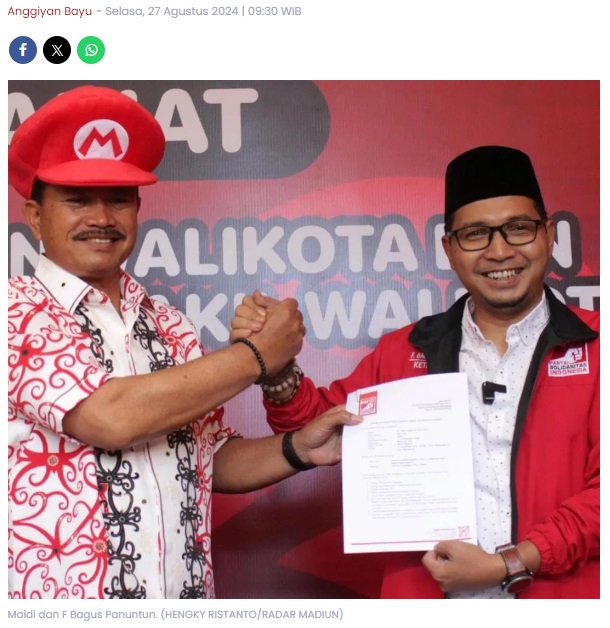 Maju Pilkada Kota Madiun 2024 Dampingi Maidi, Bagus Panuntun Cari Hari Baik untuk Mundur dari DPRD
