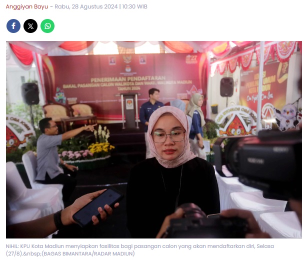 Pendaftaran Pilkada Kota Madiun: Hari Pertama Nihil, PDIP Bakal Usung Calon Sendiri di Injury Time?