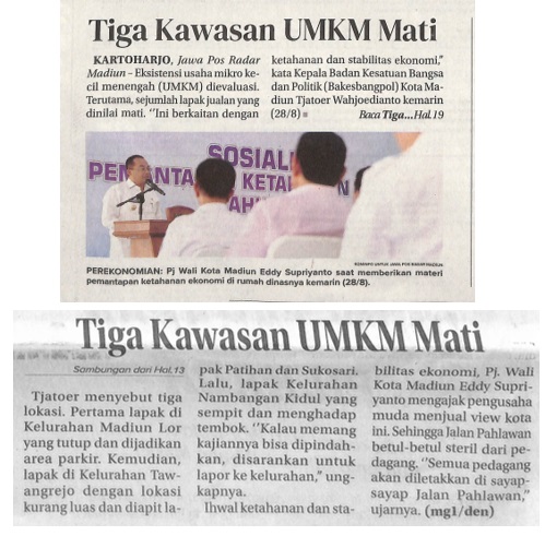 Tiga Kawasan UMKM Mati