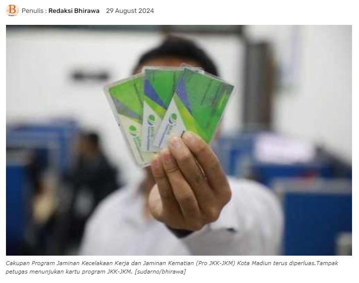 Masih Ada 2.000 Lebih Kuota, Cakupan Program JKK-JKM Terus Diperluas di Kota Madiun