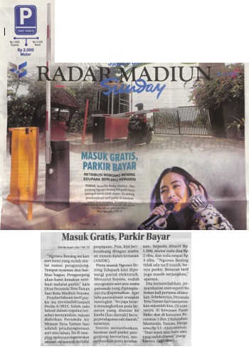 Masuk Gratis, Parkir Bayar, Retribusi Ngrowo Bening Edupark Berlaku Kemarin