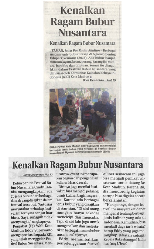 Kenalkan Ragam Bubur Nusantara