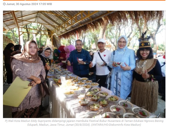 Pemkot Madiun dan Komunitas Kain Kebaya gelar Festival Bubur Nusantara