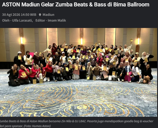 ASTON Madiun Gelar Zumba Beats & Bass di Bima Ballroom