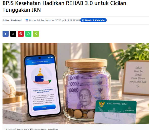 BPJS Kesehatan Hadirkan REHAB 3.0 untuk Cicilan Tunggakan JKN