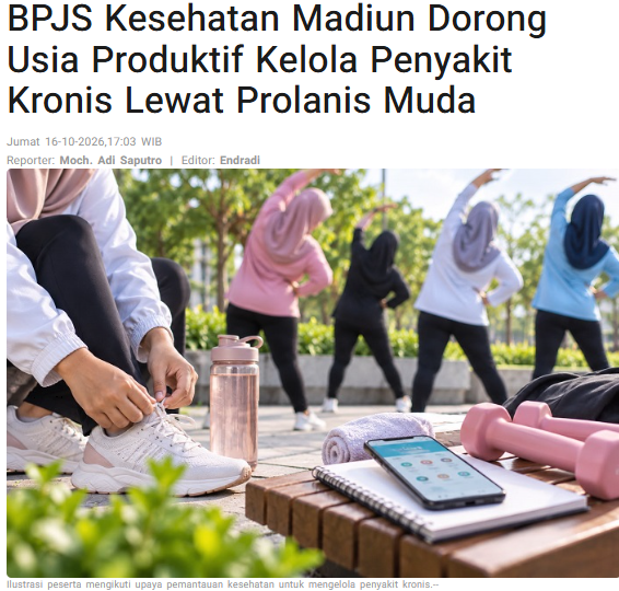 BPJS Kesehatan Madiun Dorong Usia Produktif Kelola Penyakit Kronis Lewat Prolanis Muda
