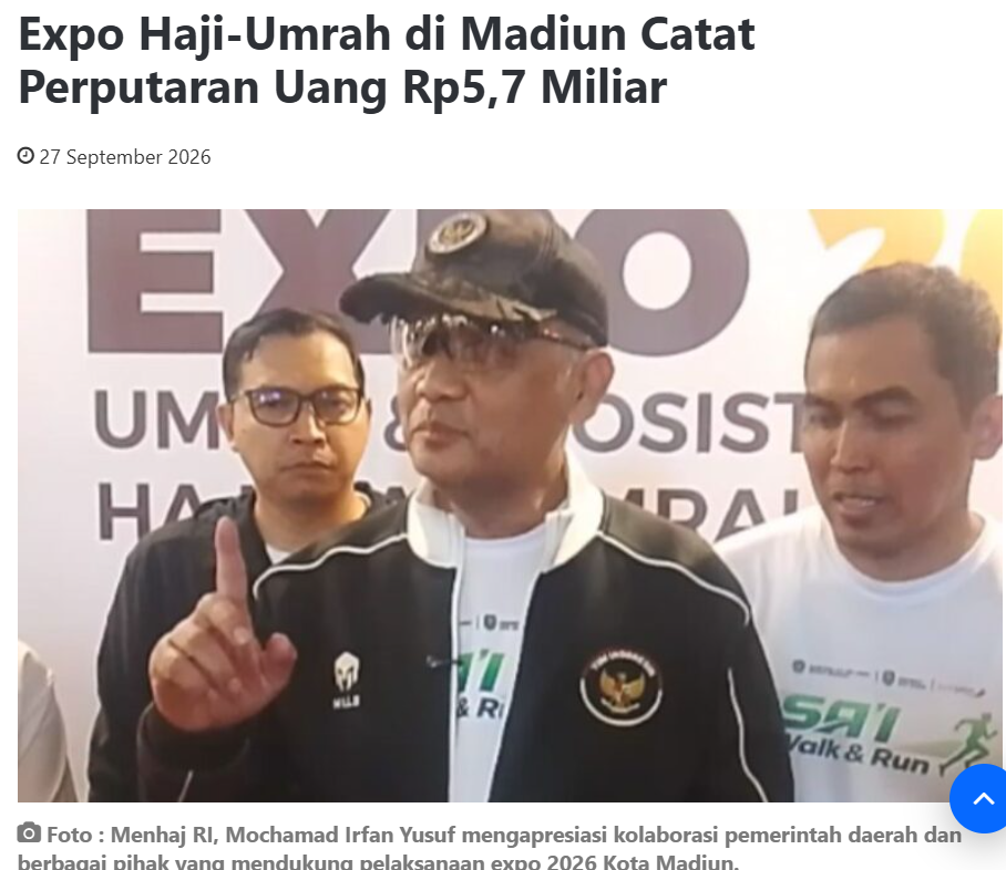 Expo Haji-Umrah di Madiun Catat Perputaran Uang Rp5,7 Miliar
