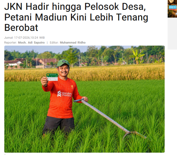 JKN Hadir hingga Pelosok Desa, Petani Madiun Kini Lebih Tenang Berobat