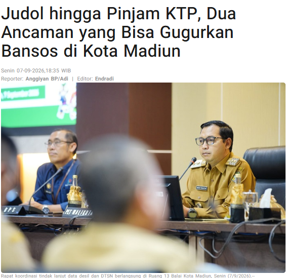 Judol hingga Pinjam KTP, Dua Ancaman yang Bisa Gugurkan Bansos di Kota Madiun