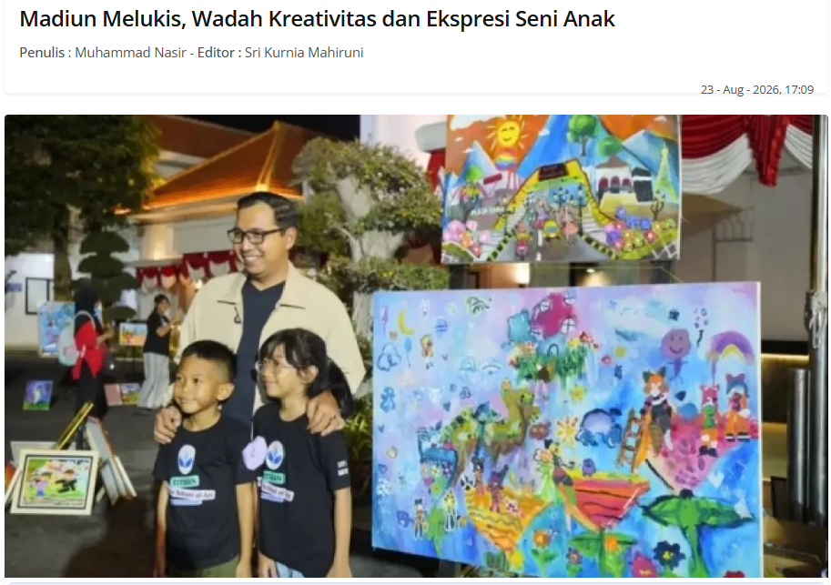Madiun Melukis, Wadah Kreativitas dan Ekspresi Seni Anak