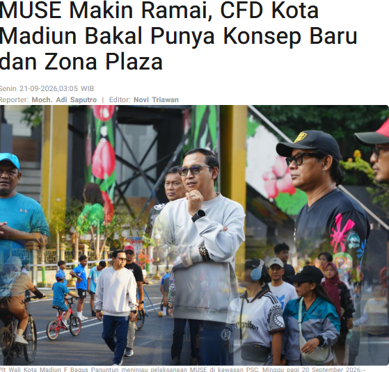 MUSE Makin Ramai, CFD Kota Madiun Bakal Punya Konsep Baru dan Zona Plaza