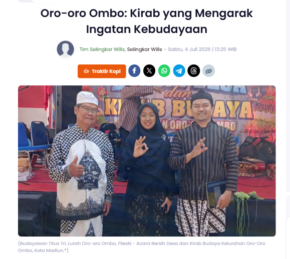Oro-oro Ombo: Kirab yang Mengarak Ingatan Kebudayaan
