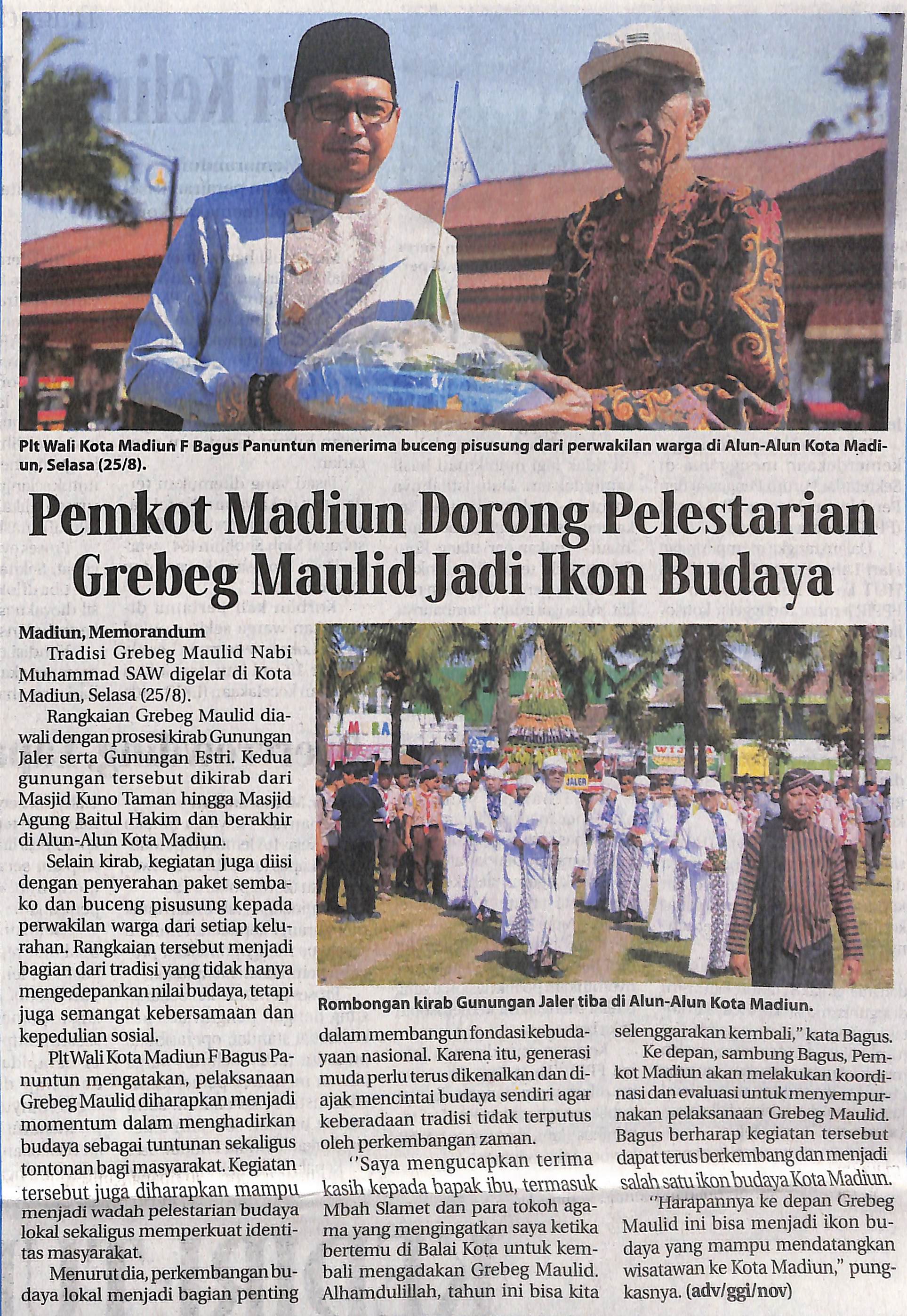 Pemkot Madiun Dorong Pelestarian Grebeg Maulid Jadi Ikon Budaya