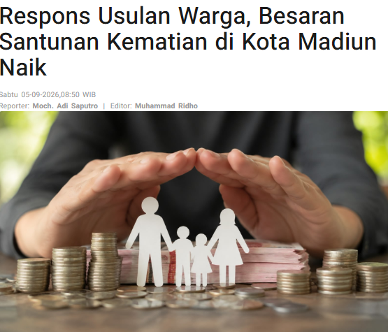 Respons Usulan Warga, Besaran Santunan Kematian di Kota Madiun Naik