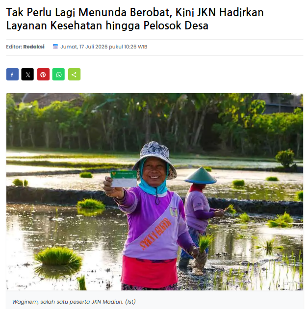 Tak Perlu Lagi Menunda Berobat, Kini JKN Hadirkan Layanan Kesehatan hingga Pelosok Desa